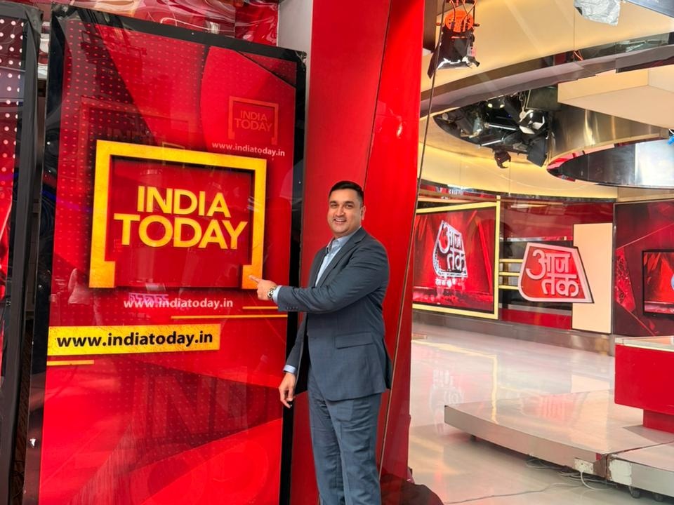 Imran Baig at India Today studio
